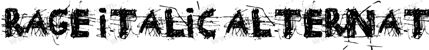 Rage Italic Alternat字体转换